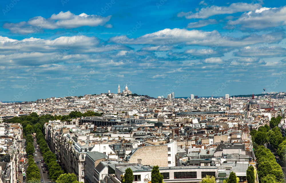 Obraz premium Aerial view at Paris, France