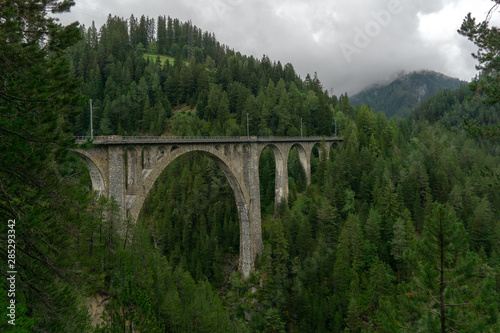 Wiesner viaduct in Davos swiss