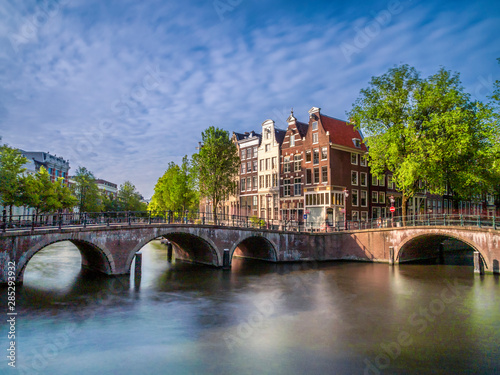 Keizersgracht and Leidsegracht in Amsterdam, Netherlands photo