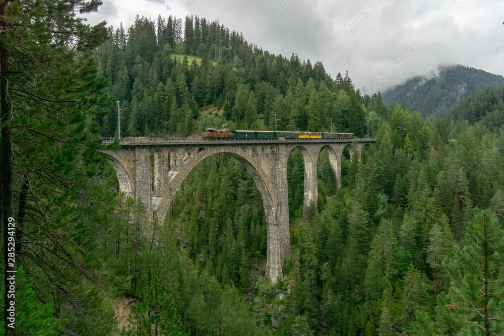 Wiesner viaduct in Davos swiss