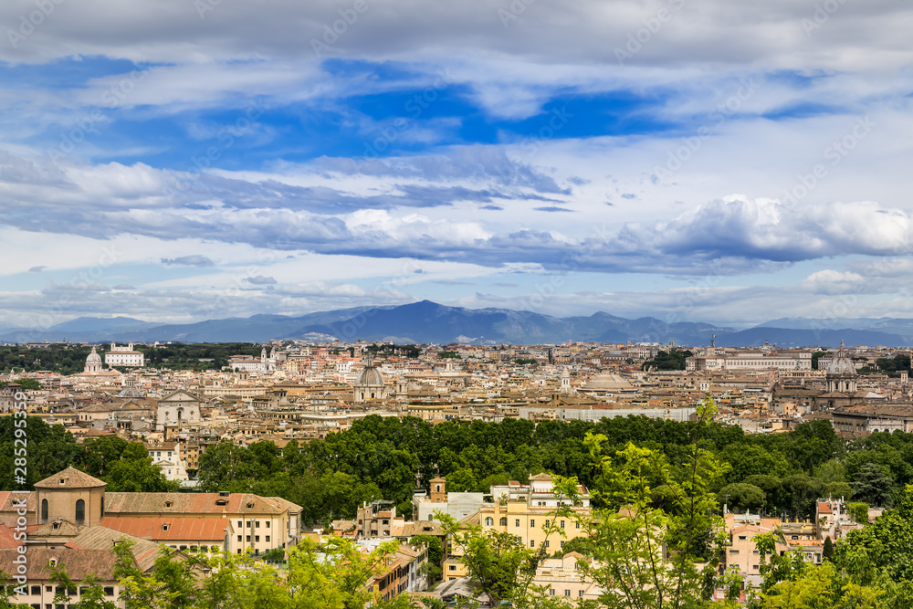 panorama of Rome, Italy