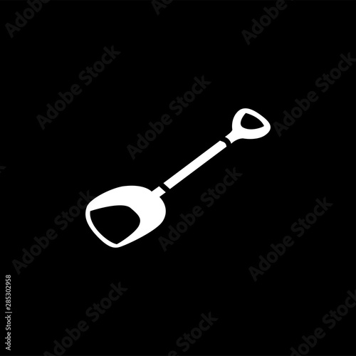 Schop Icon On Black Background. Black Flat Style Vector Illustration. photo