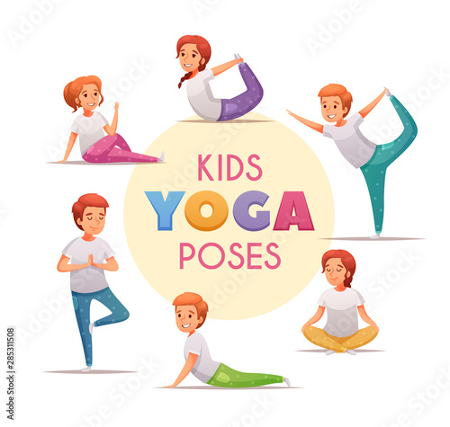 Kids Yoga Concept