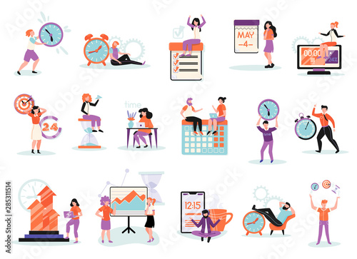 Time Management Flat Set