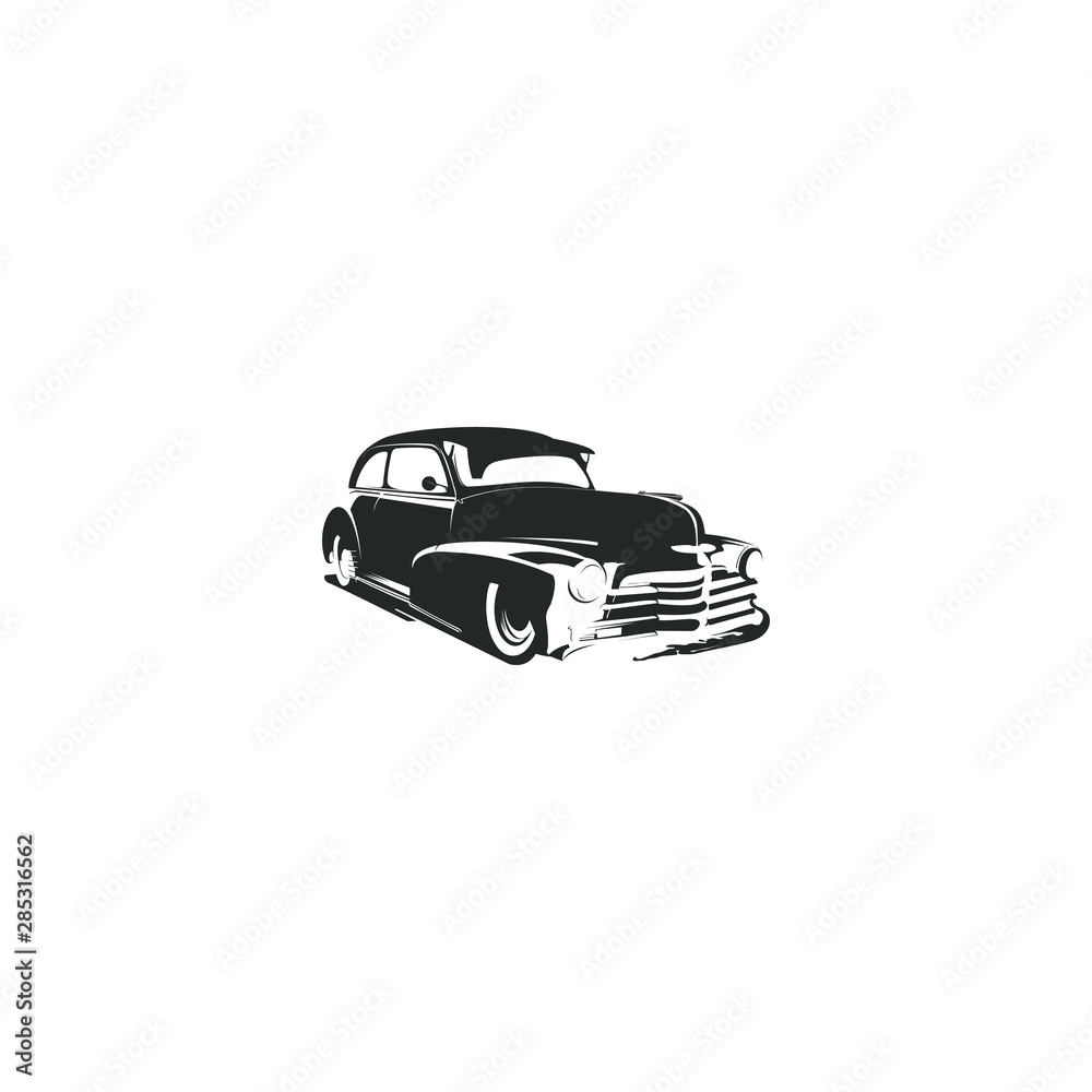 icon classic  car logo designs