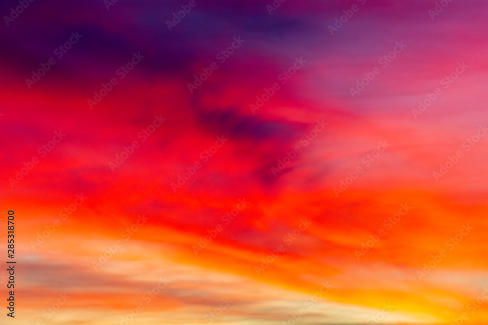 Abstract colorful background taken in the sunset