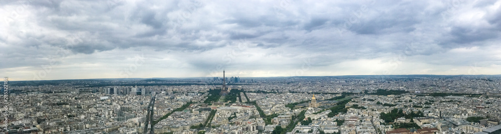 Naklejka premium View of Paris seen from Tour Montpernasse