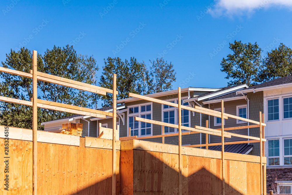 Building under construction. Building under construction.