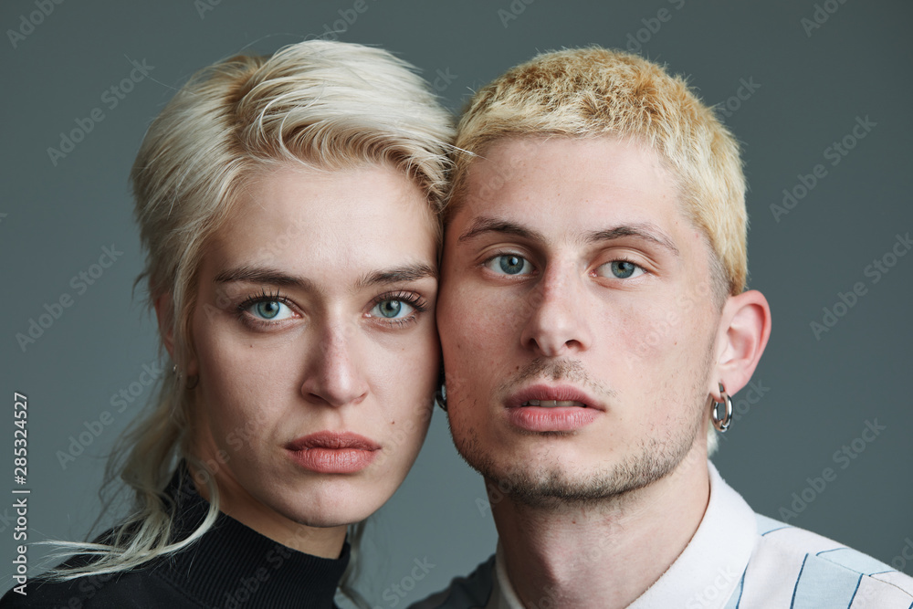 Blond Couple portrait. Blond Couple portrait.