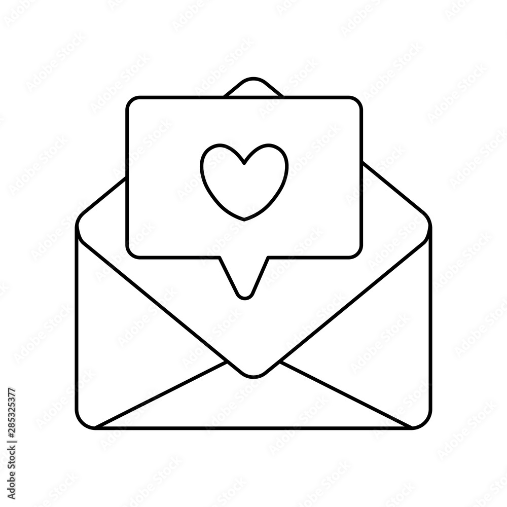 envelope mail with speech bubble