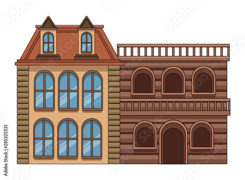 Urban buildings and city architecture