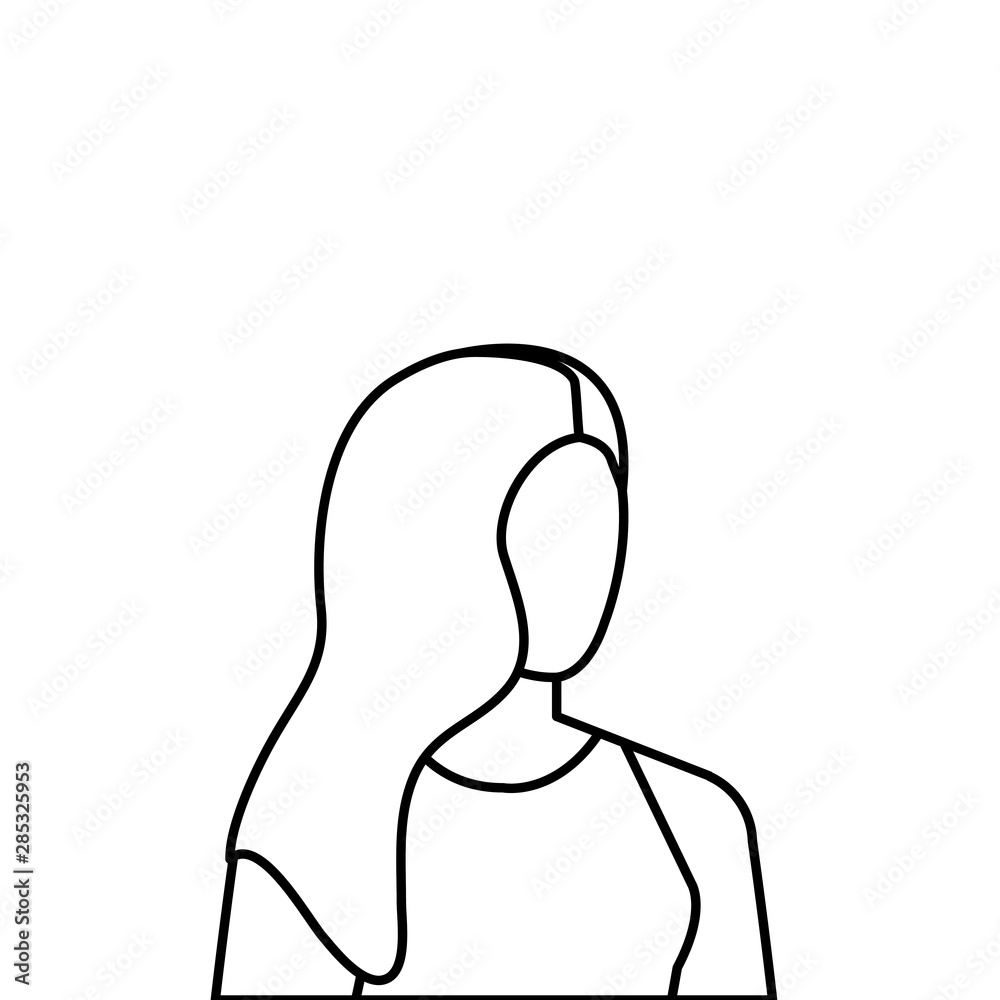beautiful and young woman character beautiful and young woman character