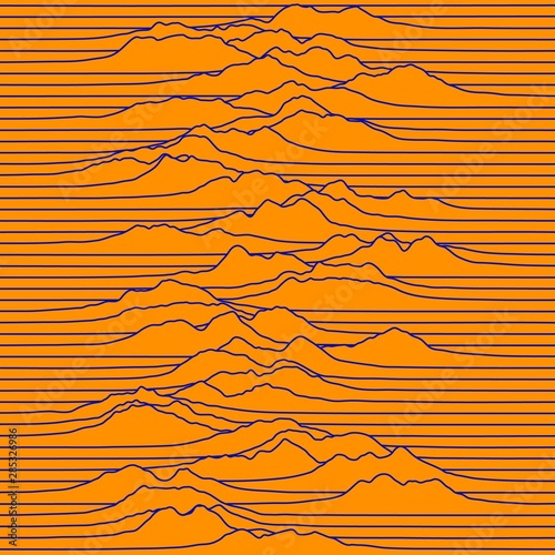 Signal or wave graphics. Abstract vector technology background