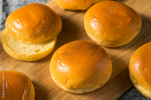 Homemade Sweet Brioche Hamburger Buns