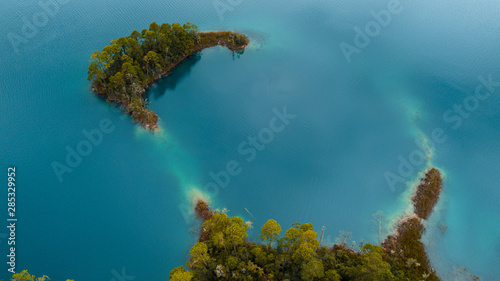 Lagoon aerial shot photo