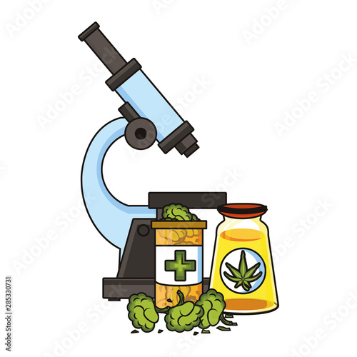 cannabis martihuana sativa hemp cartoon