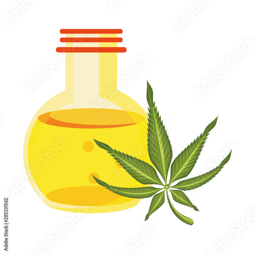 cannabis martihuana sativa hemp cartoon