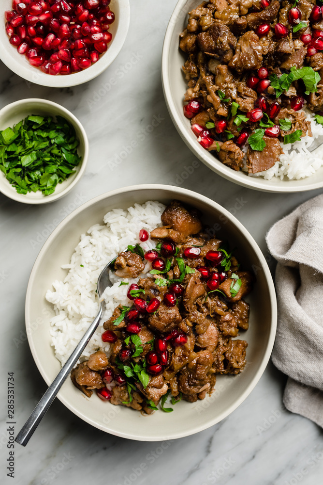 Pomegranate Chicken Dinner Pomegranate Chicken Dinner