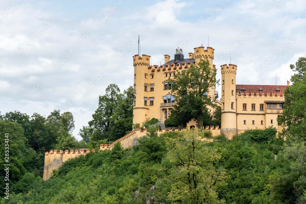 Castle Hohenschwangau in Bavaria in Germany