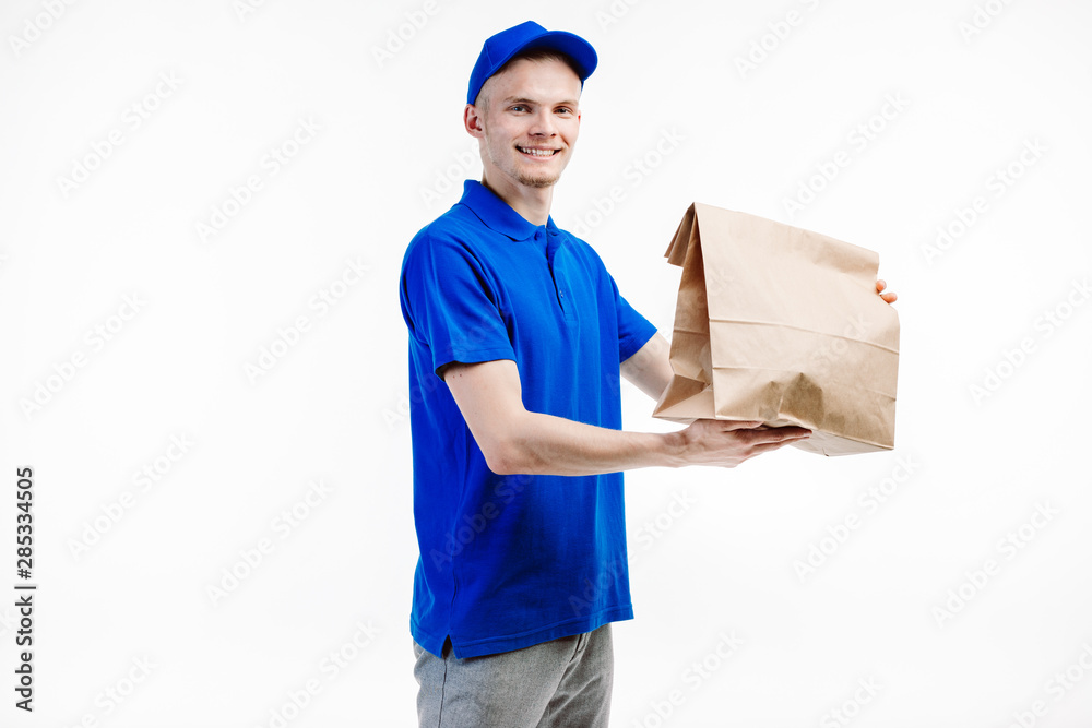 Delivery guy ships a big order to the adress written. Delivery guy ships a big order to the adress written.