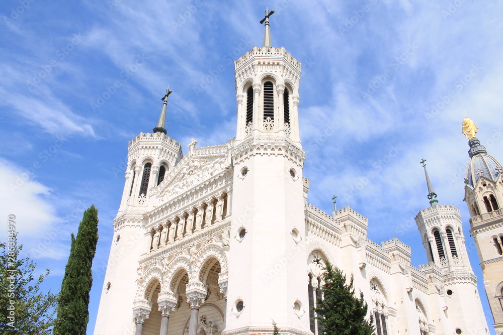 Basilica of Notre-Dame de Fourviere, Lyon, France Basilica of Notre-Dame de Fourviere, Lyon, France