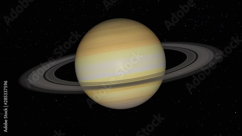 the planet saturn (3d rendering,this image elements furnished by NASA)