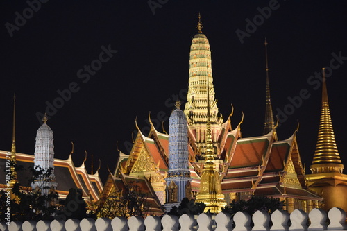 Thaïlande Bangkok palais de nuit
