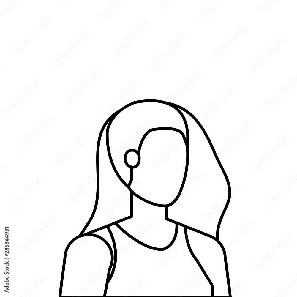 beautiful and young woman character beautiful and young woman character