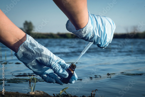 Photo Water pollution concept