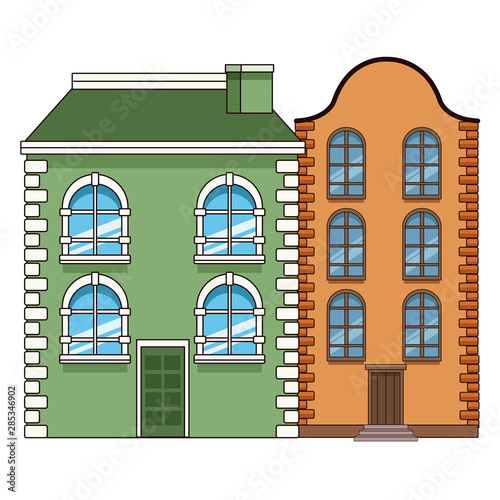 Urban buildings and city architecture
