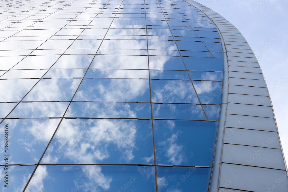 Crystal building with mirror effect Stock Photo Adobe Stock