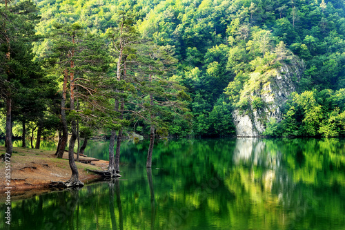 Landscape of Borabay Lake in Amasya, Turkey photo