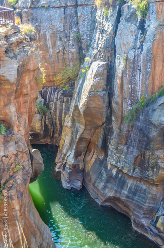 Rock formation in Bourke's Luck Potholes in Blyde canyon reserve