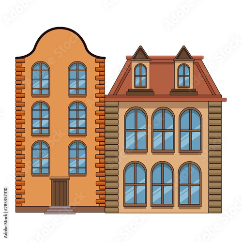 Urban buildings and city architecture