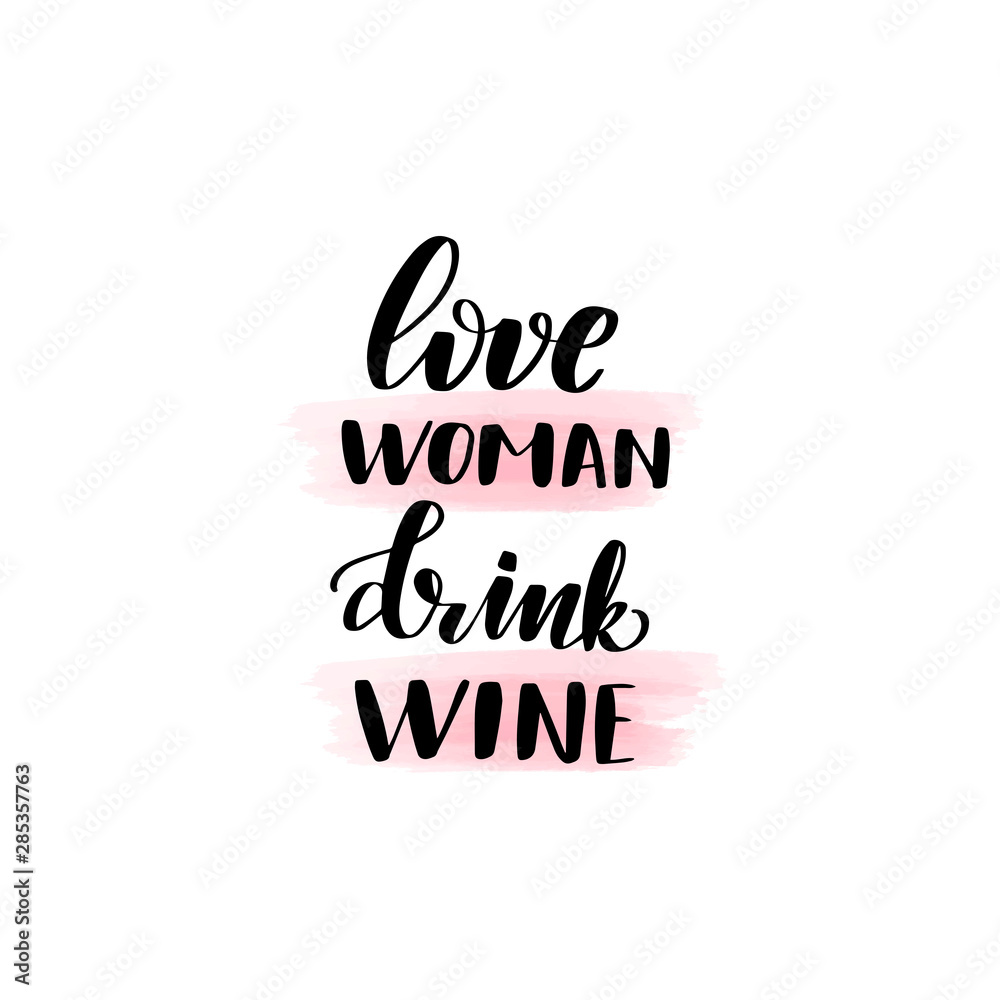 lettering love woman drink wine