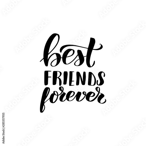 lettering best friends forever