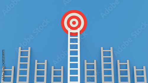 Target and Ladders, 3D concept