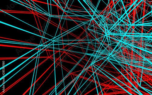 Colorful Abstract connection background, 3d rendering