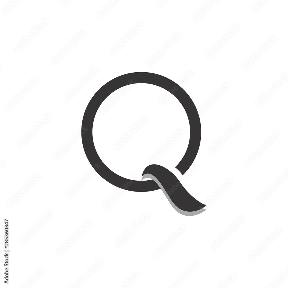Q letetr logo design vector Q letetr logo design vector