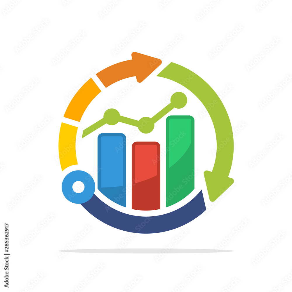 Illustrated icons with smart technology system concepts for business management Illustrated icons with smart technology system concepts for business management