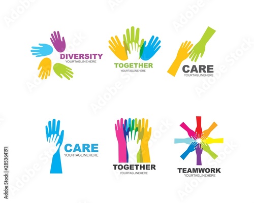 Hand Care Logo Template vector icon