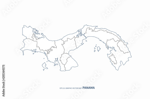 graphic vector map of south...