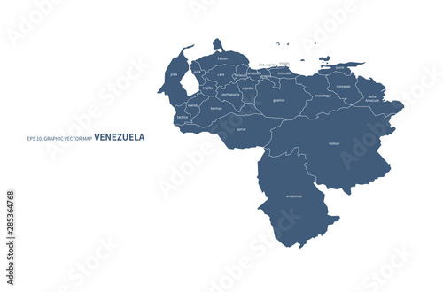 venezuela map. graphic vect...
