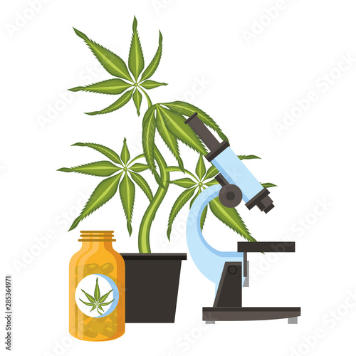 cannabis martihuana sativa hemp cartoon