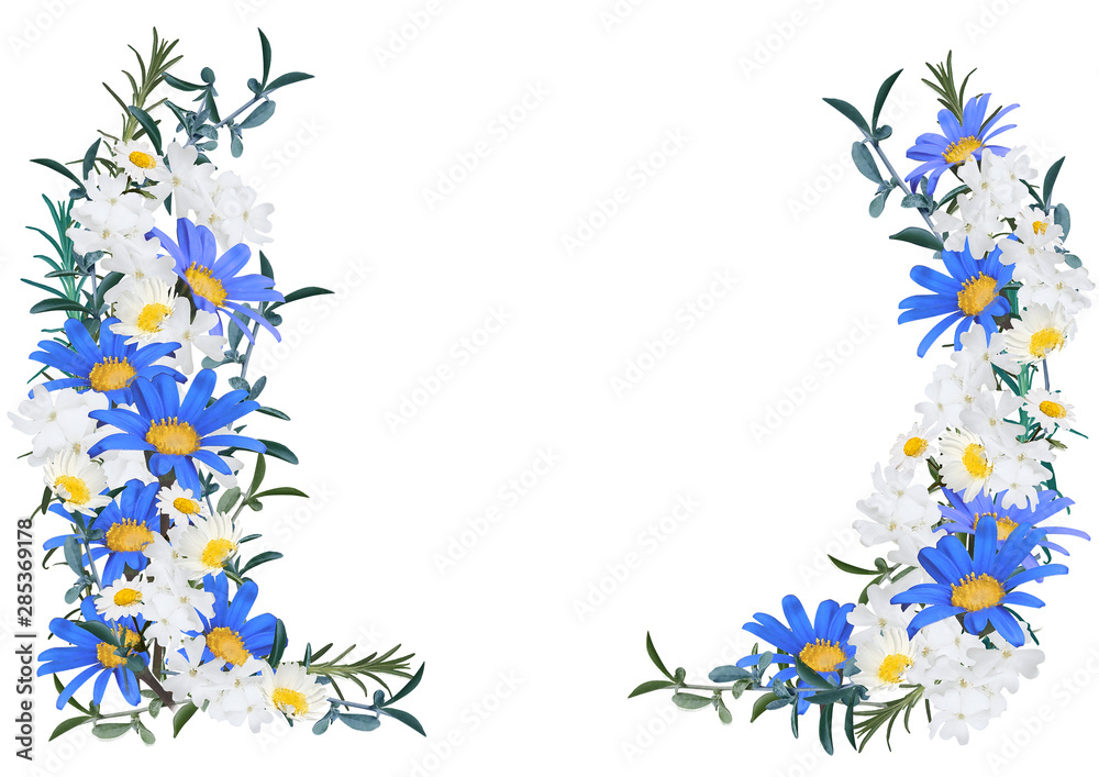 Fototapeta premium 花のグラフィックスフレーム