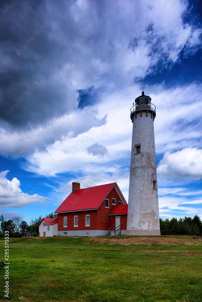Tawas Point Lighthouse and Clouds