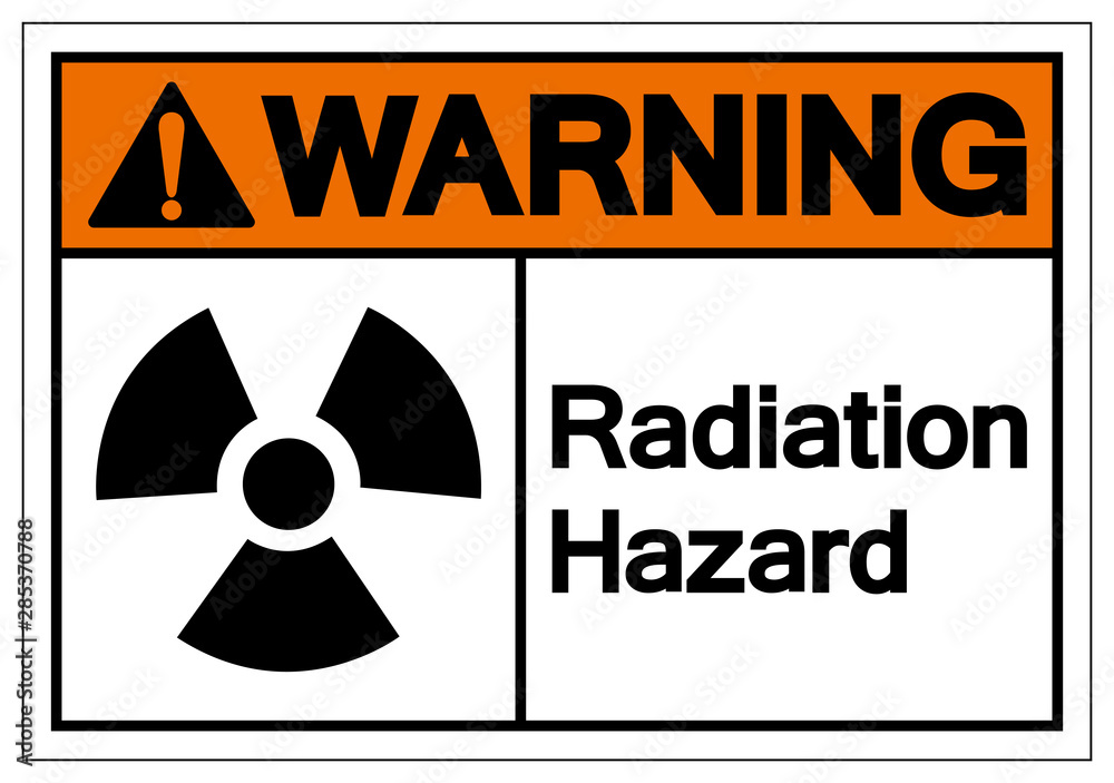 Warning Radiation Hazard Symbol Sign, Vector Illustration, Isolate On White Background Label. EPS10 Warning Radiation Hazard Symbol Sign, Vector Illustration, Isolate On White Background Label. EPS10