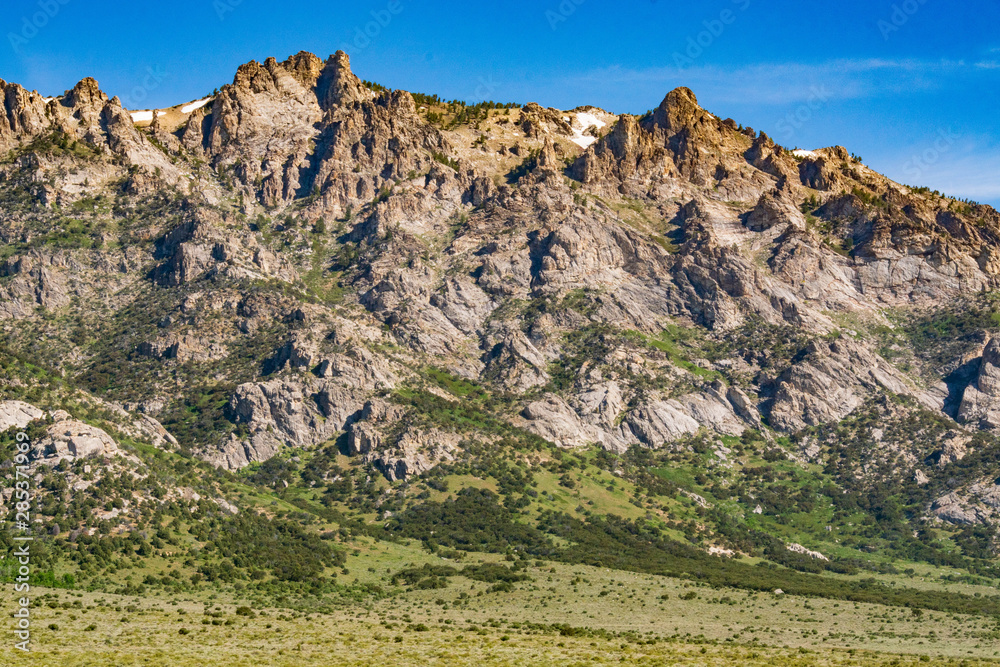 The Rujjed Ruby Mountains in Lamoille Canyon