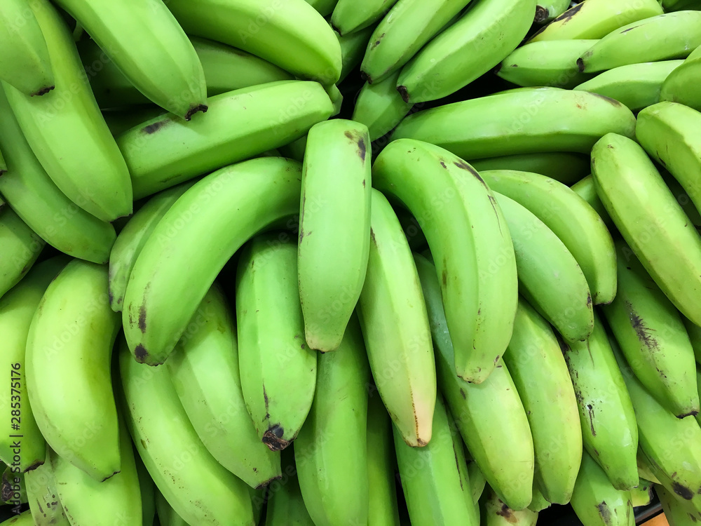 A lot of platanos on sale at farms market