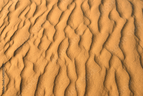 Pattern of golden sand in the deseret